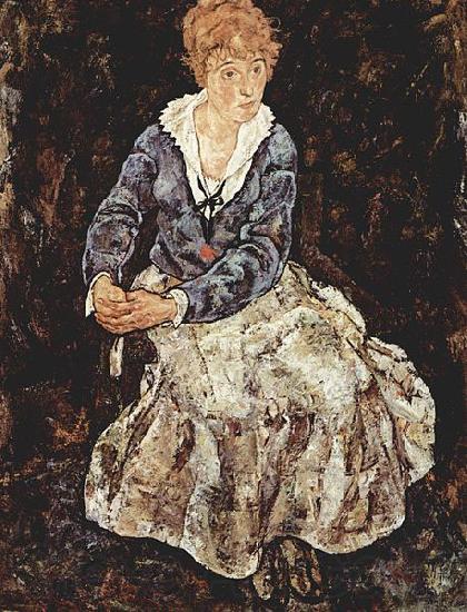 Egon Schiele Portrat der Edith Schiele, sitzend Germany oil painting art
